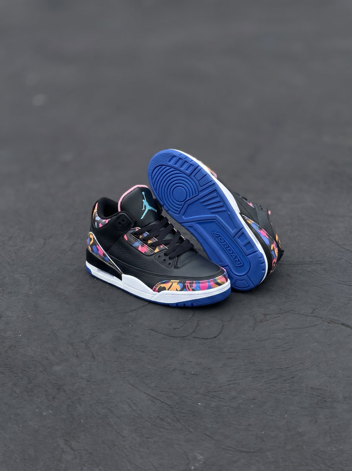 Nike Air Jordan 3 Retro Negra Multicolor
