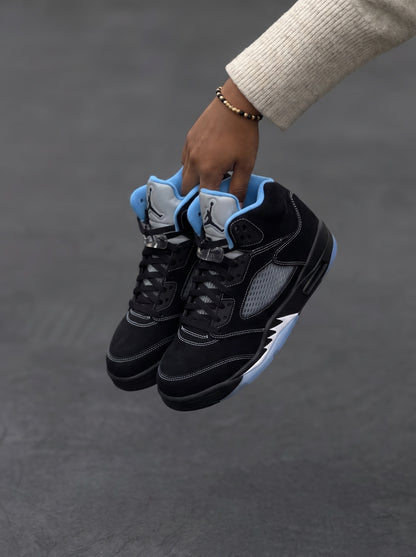 Nike Air Jordan 5 Retro Negra Azul Celeste
