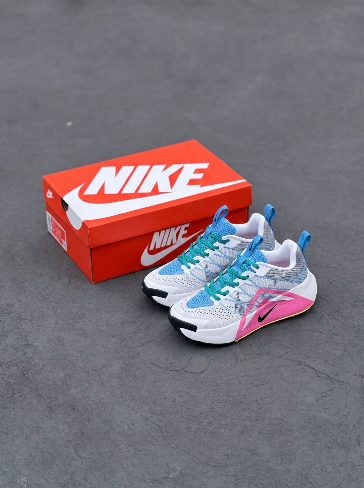 Nike Juniper Trail 2 Blanca Fucsia Azul