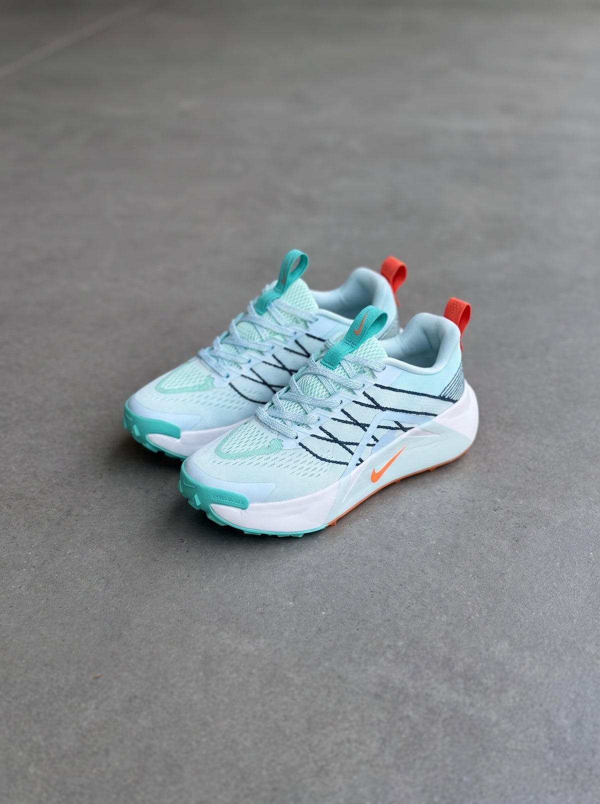 Nike Juniper Trail 2 Celeste Aguamarina Naranja