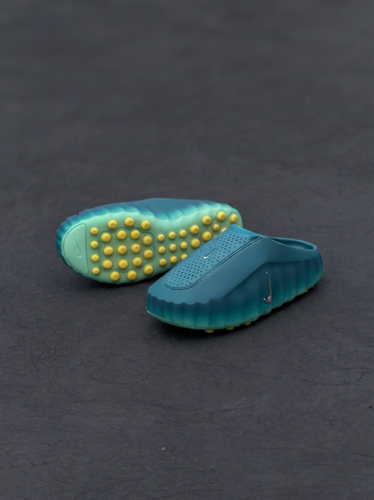 Nike Mind 001 Mule Azul Petróleo Verde Amarilla