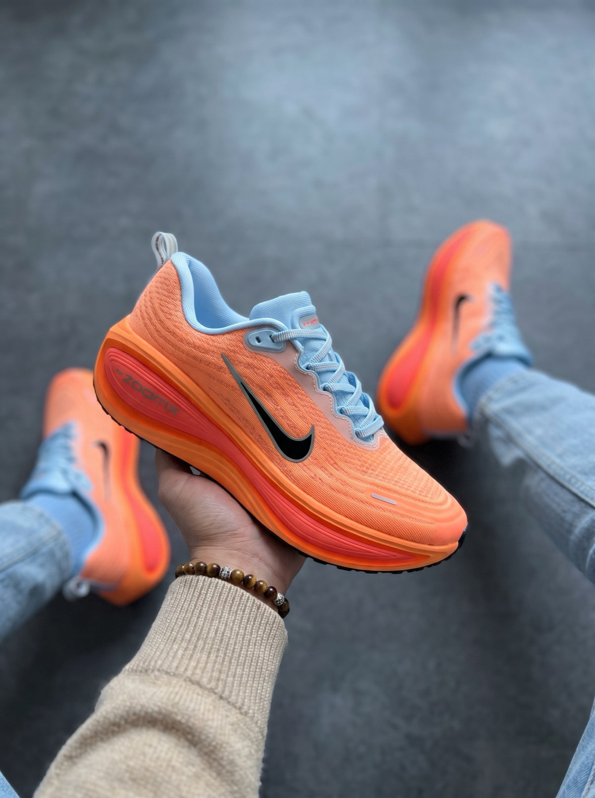 Nike Vomero Plus Naranja Celeste