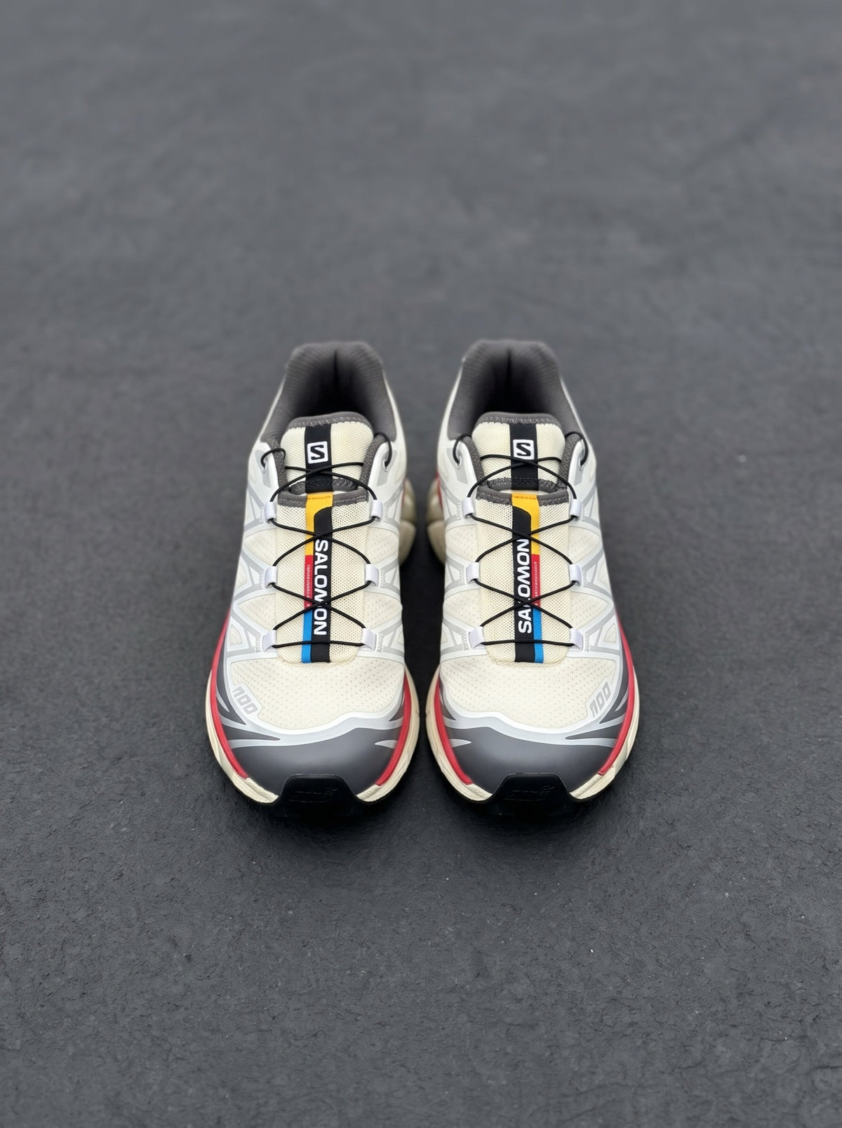 Salomon XT-6 Crema Gris Rojo