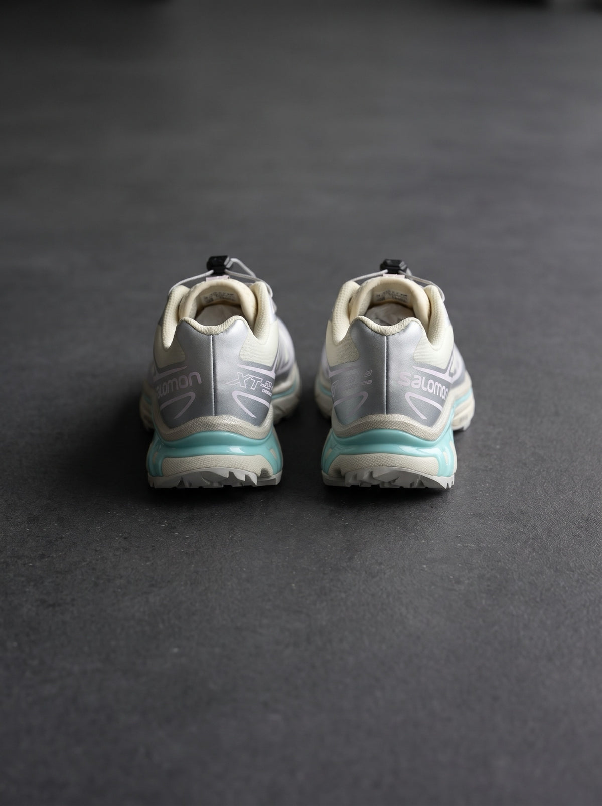 Salomon XT-6 Crema Plata Aguamarina
