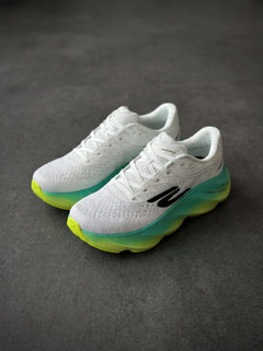 Skechers Aero Burst Blanca Verde Amarilla