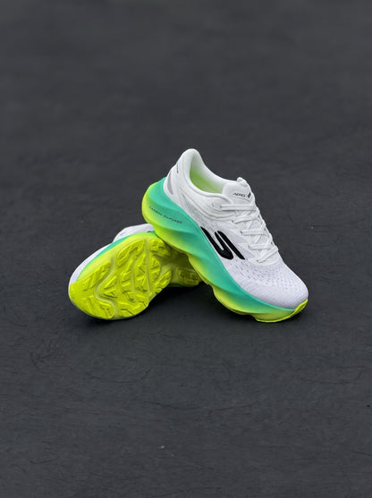 Skechers Aero Burst Blanca Verde Amarilla