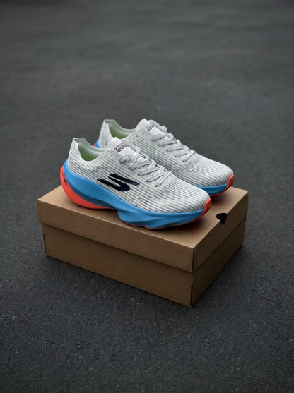 Skechers Aero Razor Blanca Azul Coral
