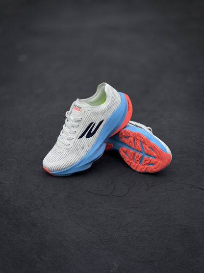 Skechers Aero Razor Blanca Azul Coral