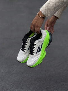 Skechers Aero Razor Blanca Verde Neón