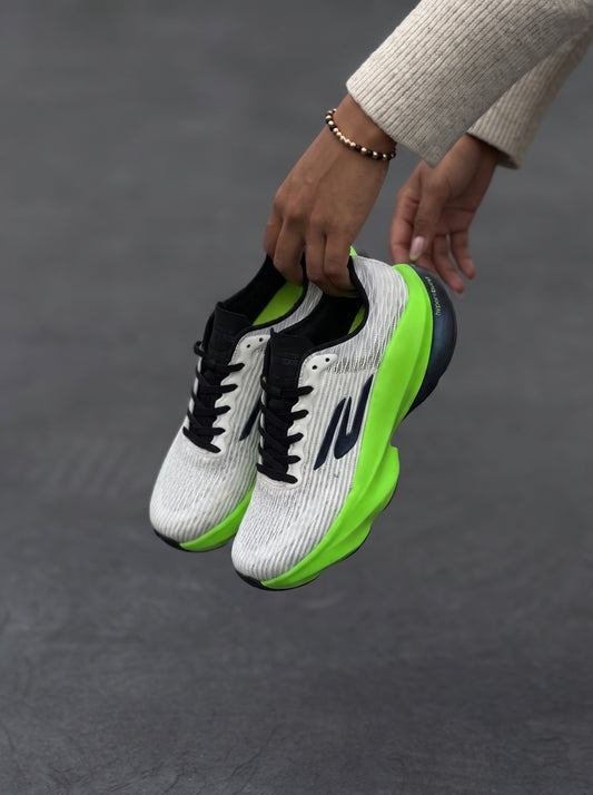Skechers Aero Razor Blanca Verde Neón