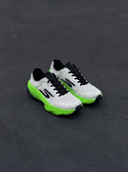 Skechers Aero Razor Blanca Verde Neón