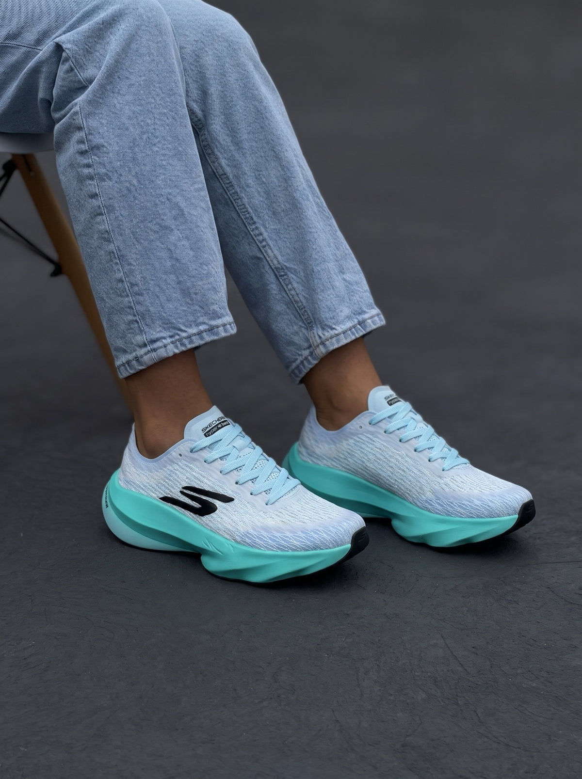 Skechers Aero Razor Celeste Aguamarina