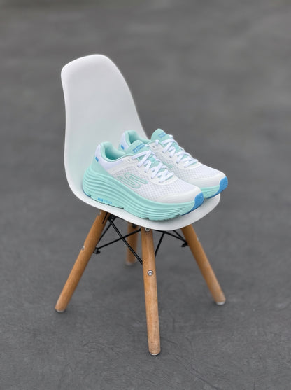 Skechers Max Cushion Blanca Aguamarina