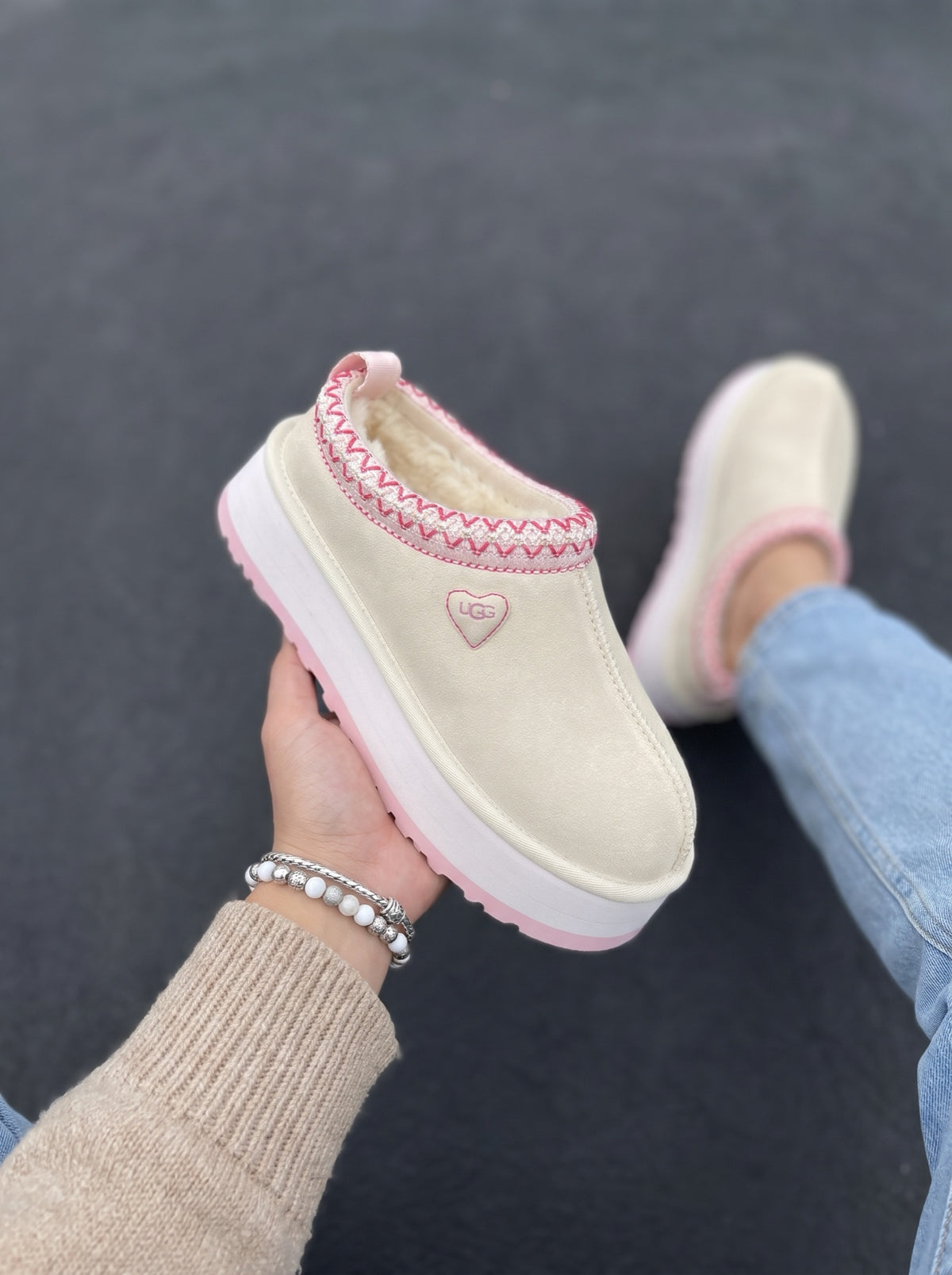 UGG Tazz Crema Rosa