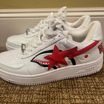 Bape Sta Shark Blanca / Roja foto 3