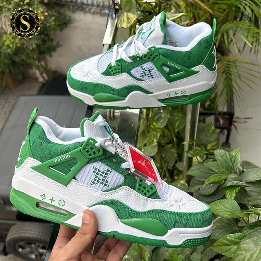 Nike Air Jordan 4 x Louis Vuitton Verde foto 2