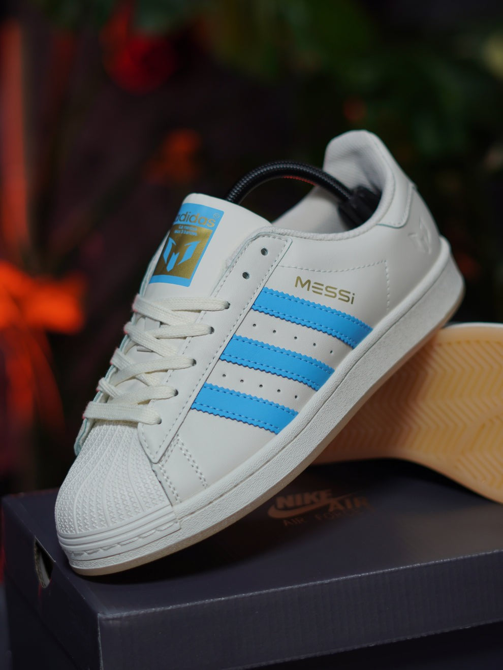 Adidas Superstar x Messi Blanca / Celeste foto 1
