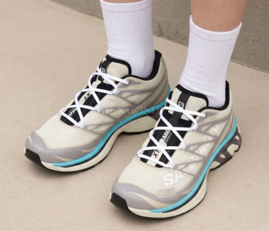 Salomon x MM6 Maison Margiela XT-6 Crema / Turquesa foto 1