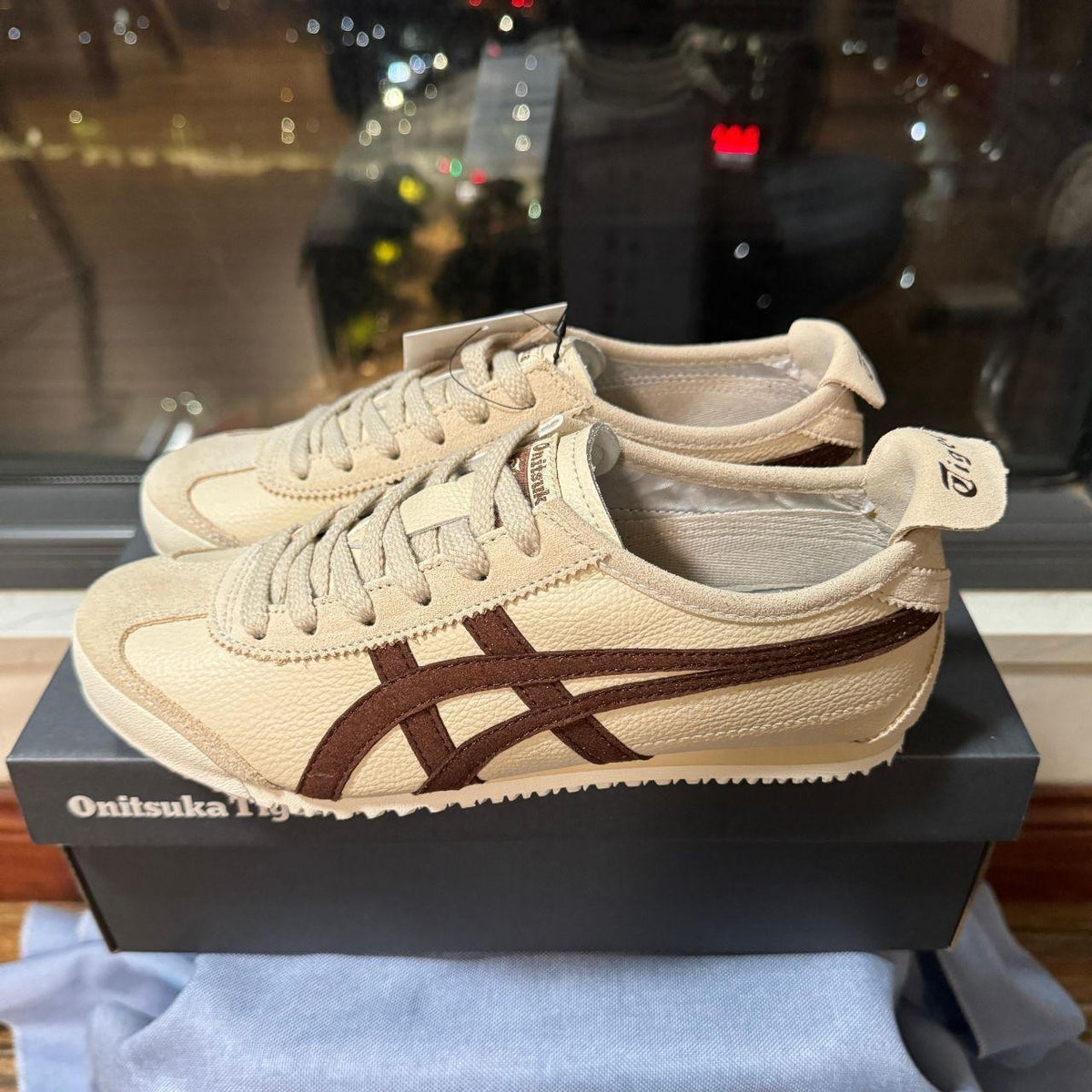 Onitsuka Tiger Mexico 66 Crema / Café foto 3
