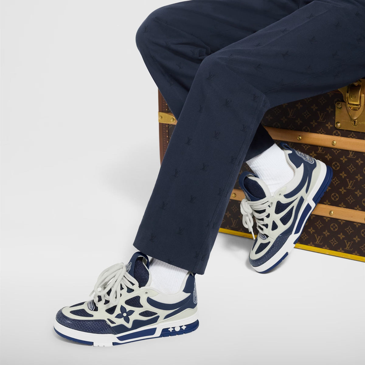 Louis Vuitton Skate Trainer Azul / Blanco foto 1